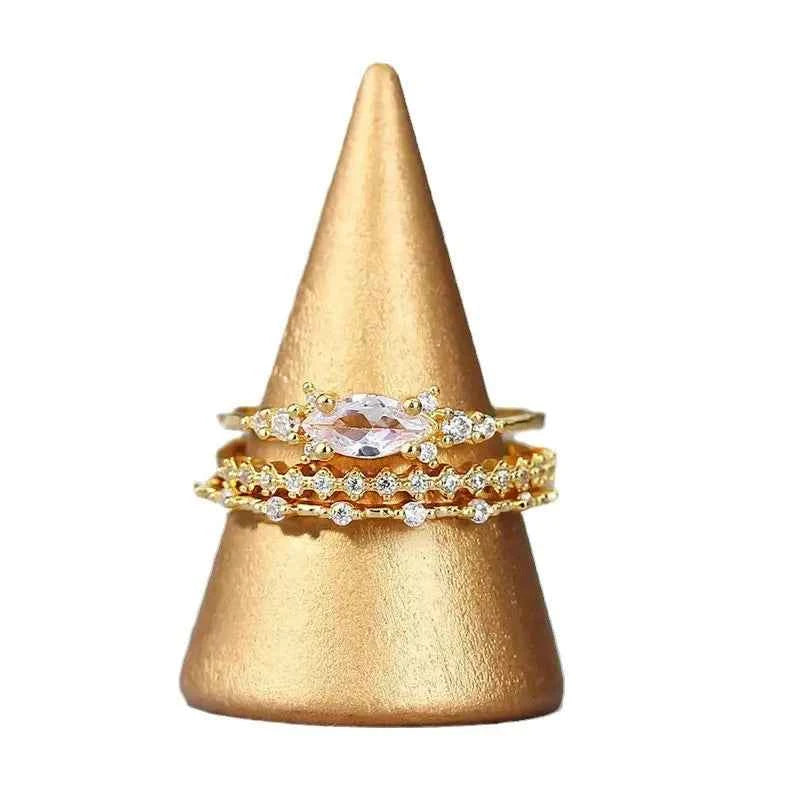 H234 Women's 18K Solid Gold Natural G Color Marquise Cut Diamond Engagement Ring with Side Diamonds
