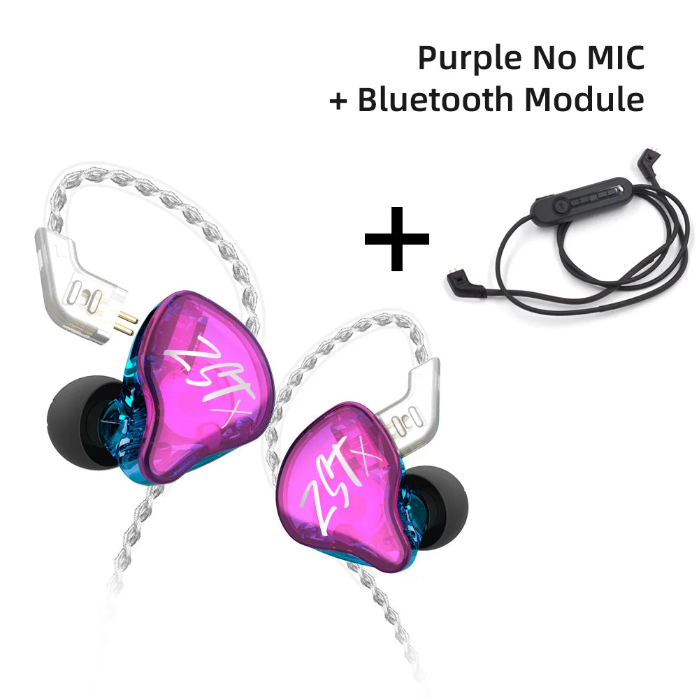 KZ ZST X 1BA 1DD Hybrid HIFI In Ear Earphones Bass Earbud Sport Noise Cancelling Headset KZ ZSTX ZSNPRO ZSX EDX PRO VX C12