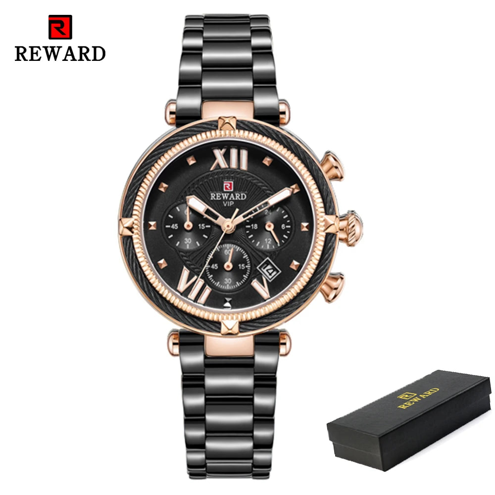 Premium Luxury Women's Quartz Watch - Waterproof & Elegant