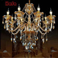Elegant Gold Lustres Modern Crystal Chandelier Lighting