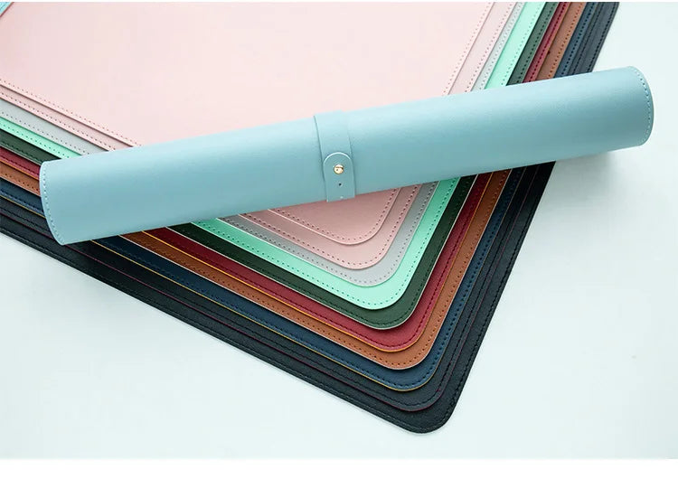 Premium Large Gaming Mouse Pad - Waterproof PU Leather Desk Mat