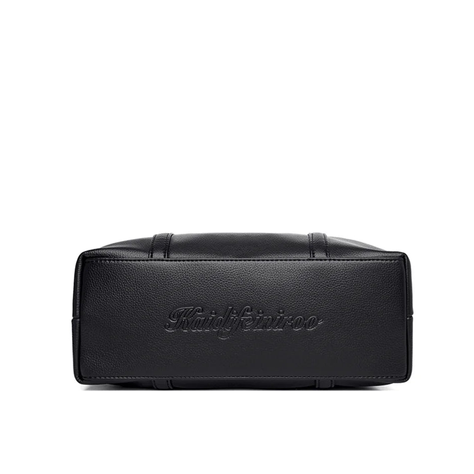 Luxury Leather Shoulder Bag - Elegant Crossbody Tote