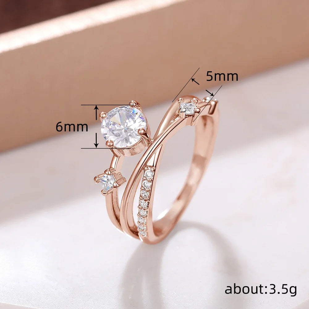 Elegant White Gold Engagement Ring - Round Brilliant Diamond