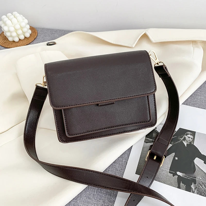 Elegant Designer Small Handbag - Premium PU Leather