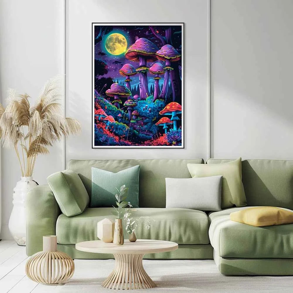 5D Diamond Painting Mushroom Portrait Kit with Round & Square Diamonds (40×50cm) - Tulique