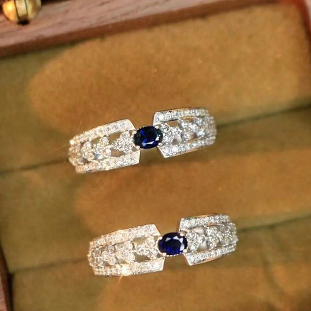 Stunning Oval Cut Diamond Ring - White Gold Engagement Jewelry