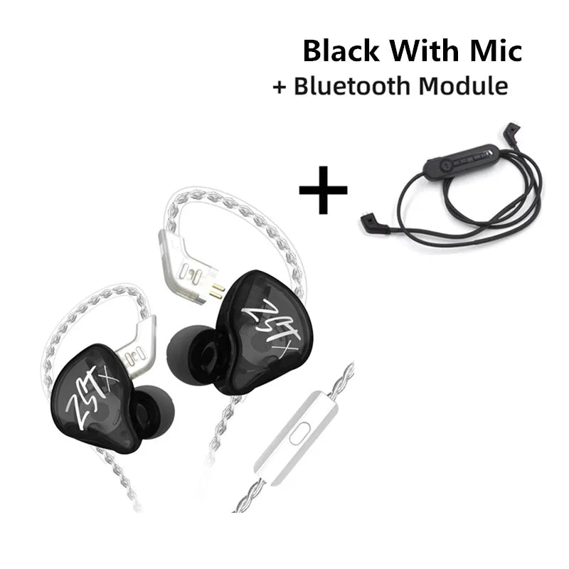KZ ZST X 1BA 1DD Hybrid HIFI In Ear Earphones Bass Earbud Sport Noise Cancelling Headset KZ ZSTX ZSNPRO ZSX EDX PRO VX C12
