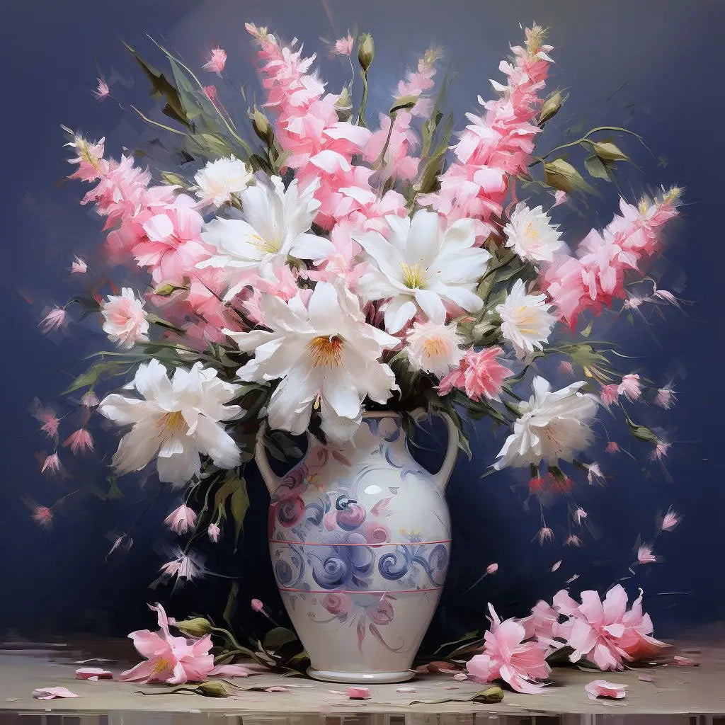 5D Diamond Painting Kit Floral Abstract Paint by Number Embroidery 30x40cm - Tulique