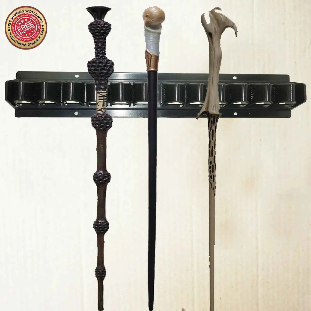 Premium Wand Stand Holder - 12-Rod Collection Display