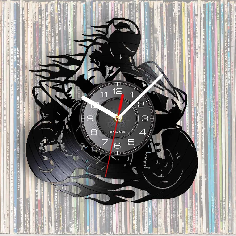 Professional Motorcycle Vinyl Wall Clock - Extreme Freestyle Decor