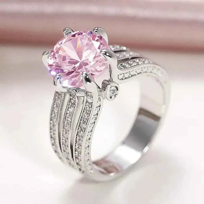 F1553 Women's 22k Gold Plated Diamond Ring Round Brilliant Cut Synthetic Lab Grown Engagement Jewelry