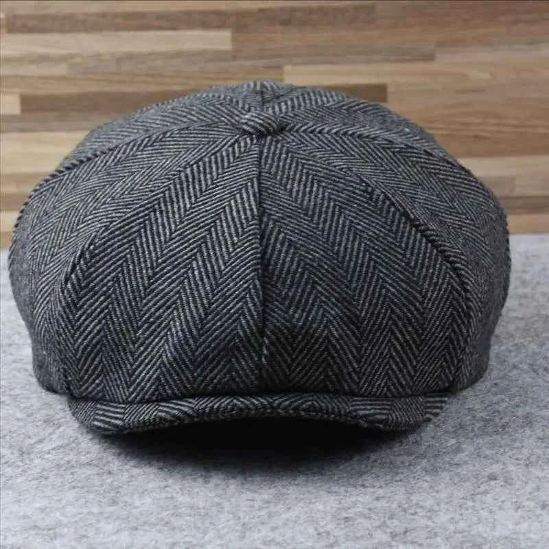 Male Plus Size Ivy Hat Big Head Man Spring Summer and Autumn Newsboy Cap Wool Beret Caps Winter Felt Flat Caps 55-58cm 59-60cm