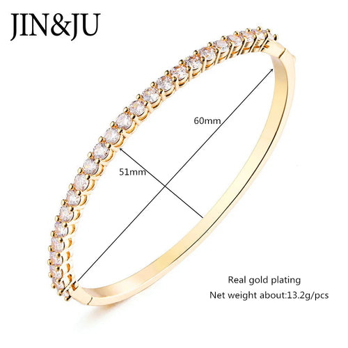 Elegant Luxury Cuff Bangle - 18K Gold Plated