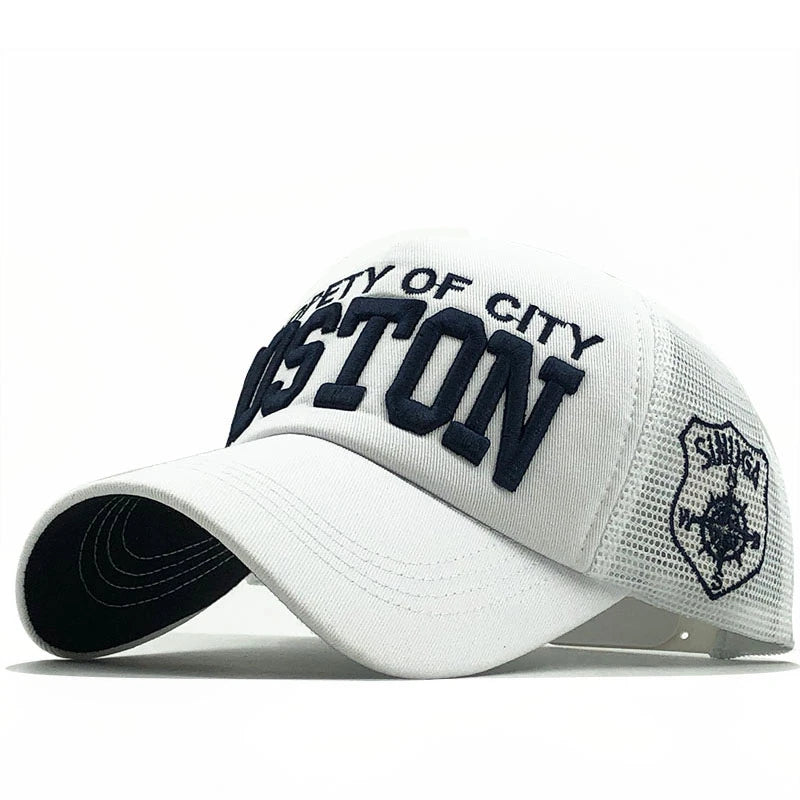 3D Embroidery Cotton Letter Men's Mesh Baseball Cap Women's Summer fishing Cap Gorra Hombre Snapback Caps Bone Dad Hat 56-60CM - Tulique