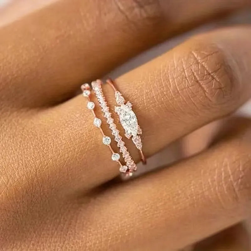 Premium Marquise Cut Engagement Ring - 18K Solid Gold & Natural Diamond