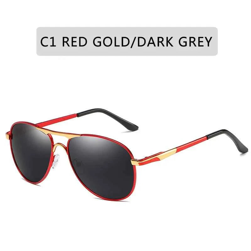 Premium Polarized Pilot Sunglasses - Vintage Style