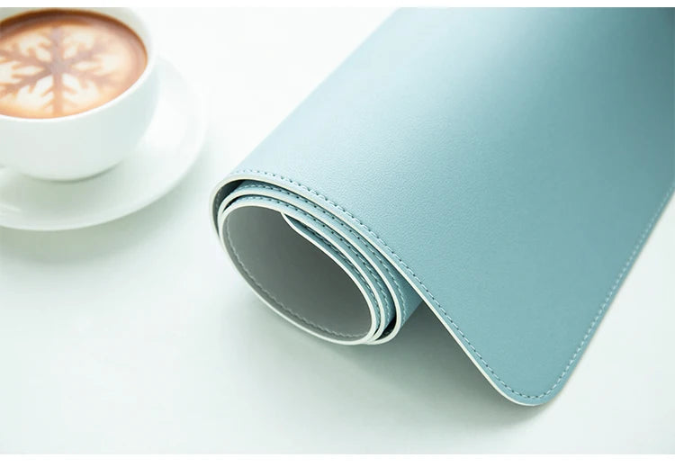 Premium Large Gaming Mouse Pad - Waterproof PU Leather Desk Mat
