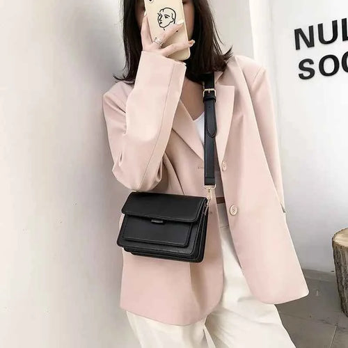Elegant Designer Small Handbag - Premium PU Leather