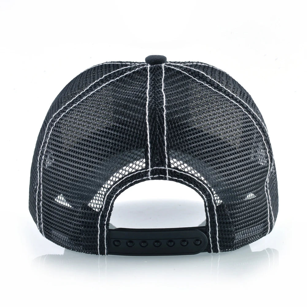Bat Embroidery Baseball Cap - Premium Snapback Trucker Hat