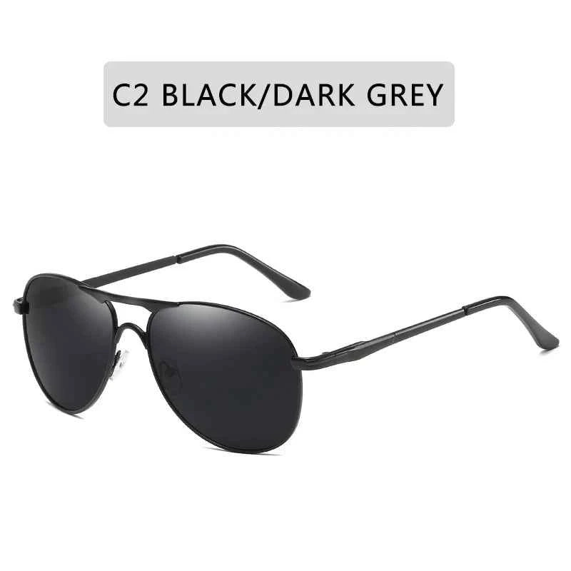 Premium Polarized Pilot Sunglasses - Vintage Style