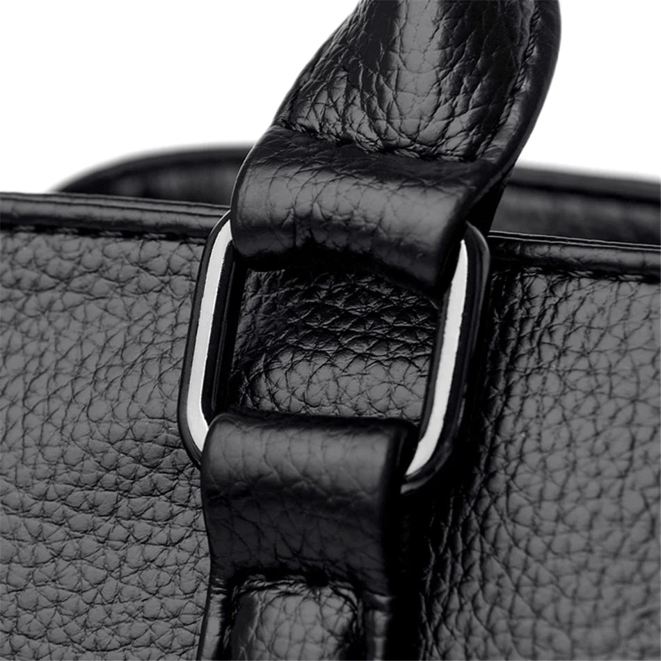Luxury Leather Shoulder Bag - Elegant Crossbody Tote