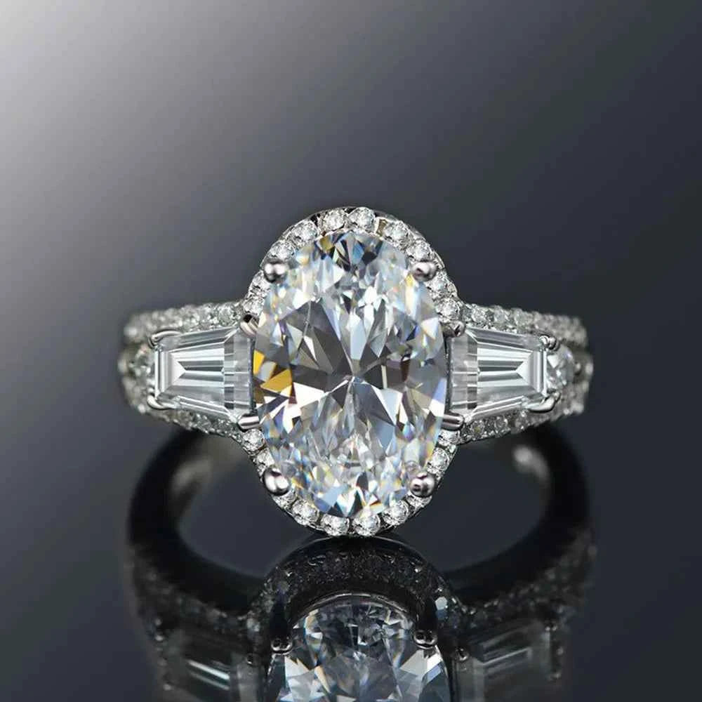 Platinum Pink Tourmaline Ring Oval Cut Pave Setting Women's Engagement Jewelry PT950 F1606