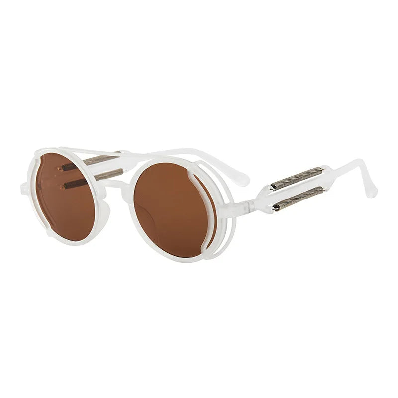 Classic Steampunk Sunglasses - Luxury Retro Round Frame