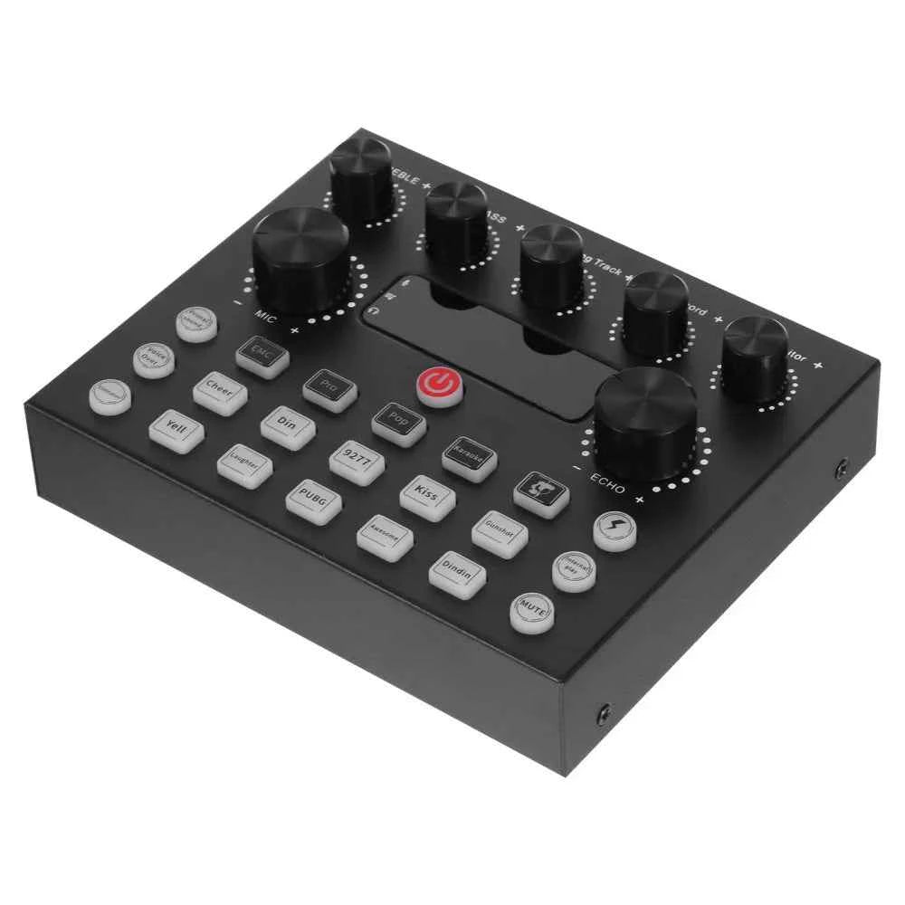 Professional Audio Mixer Sound Card - Mobile Voice Changer & Effects