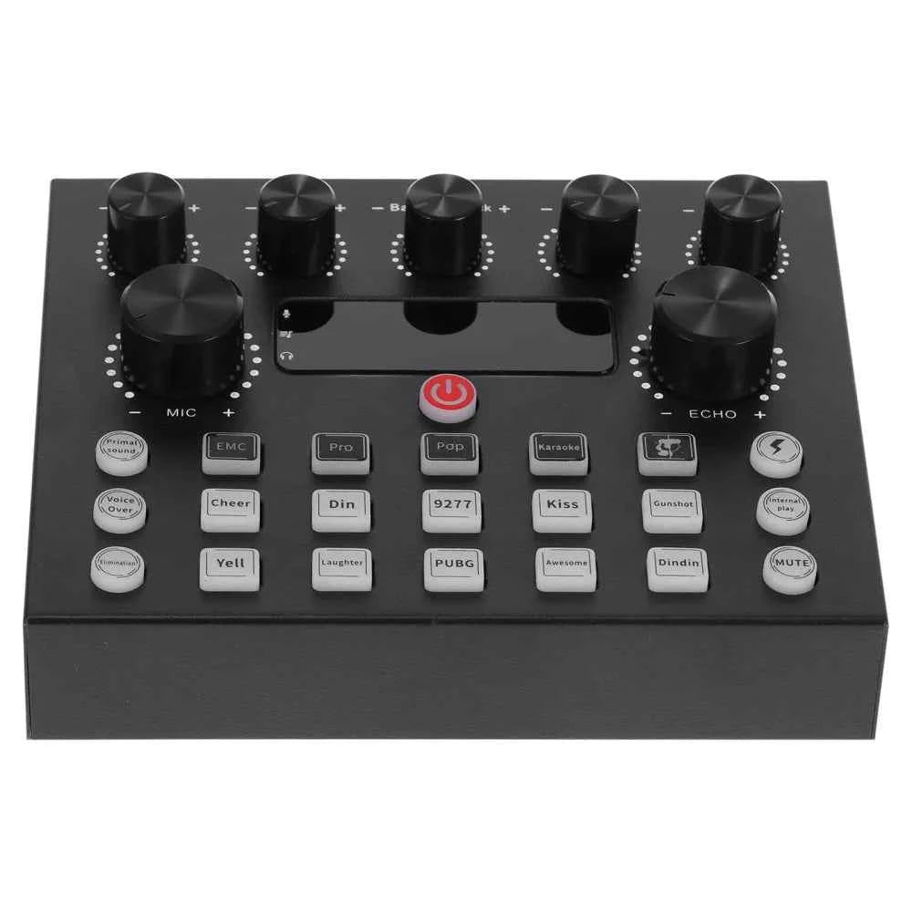 Professional Audio Mixer Sound Card - Mobile Voice Changer & Effects