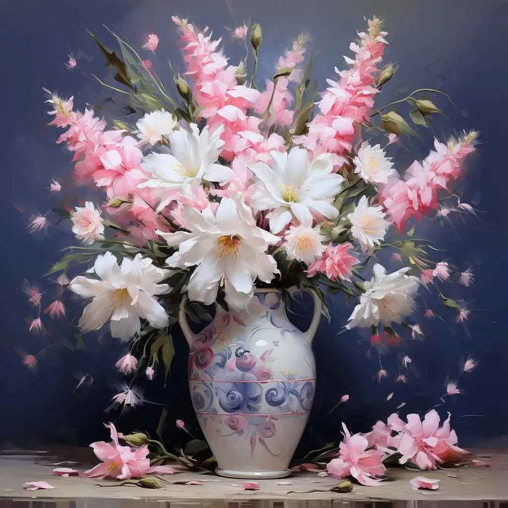 5D Diamond Painting Kit Floral Abstract Paint by Number Embroidery 30x40cm - Tulique