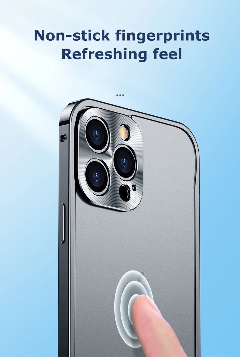 Premium Magnetic Aluminum iPhone Case - Full Protection