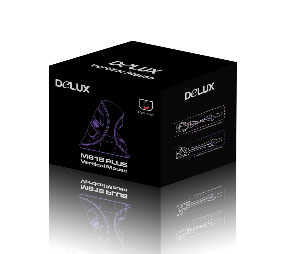 Premium Vertical Gaming Mouse - Ergonomic Wireless/Wired 4000 DPI RGB