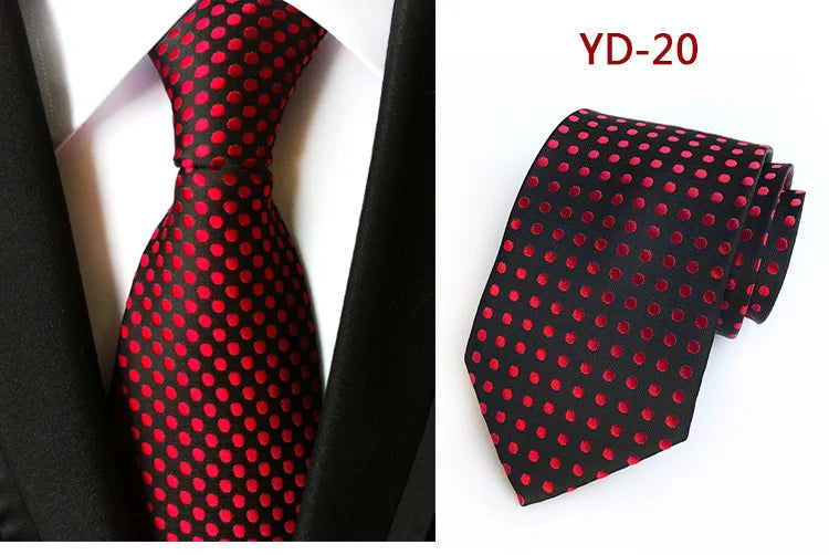 Elegant Polka Dot Silk Tie for Men