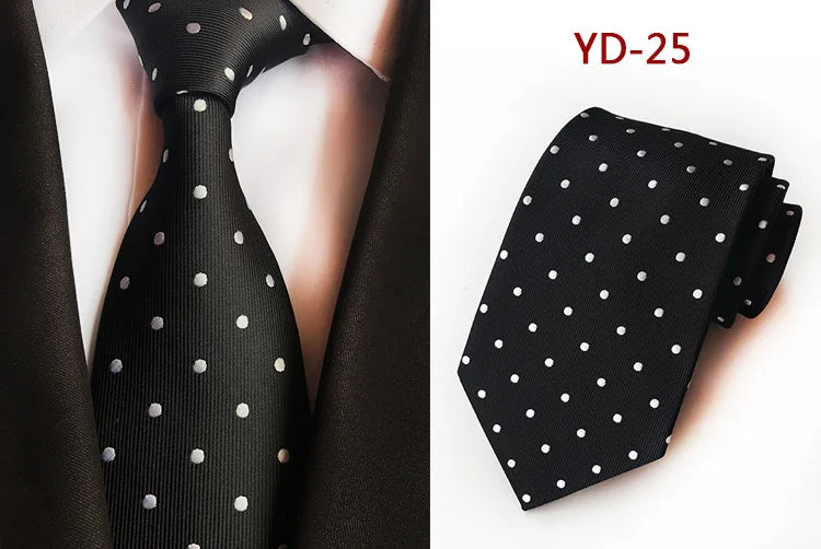 Elegant Polka Dot Silk Tie for Men