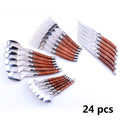 Luxury Laguiole Cutlery Set - Rose Wood Handle Dinnerware