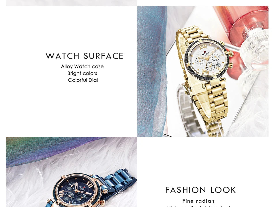 Premium Luxury Women's Quartz Watch - Waterproof & Elegant