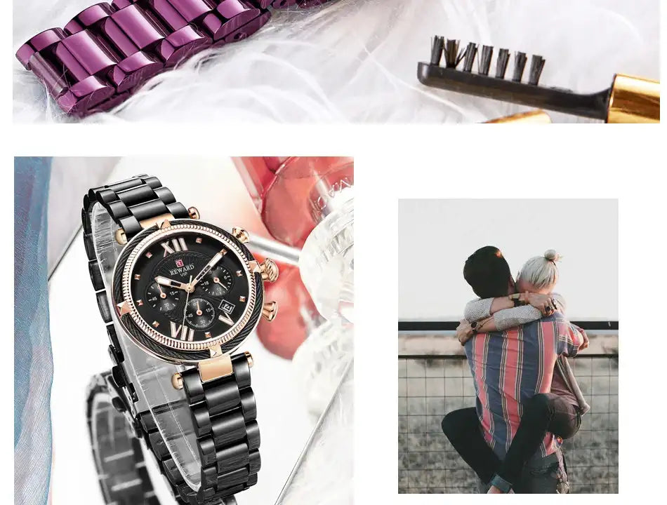 Premium Luxury Women's Quartz Watch - Waterproof & Elegant