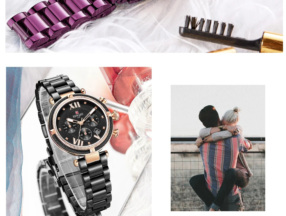 Premium Luxury Women's Quartz Watch - Waterproof & Elegant