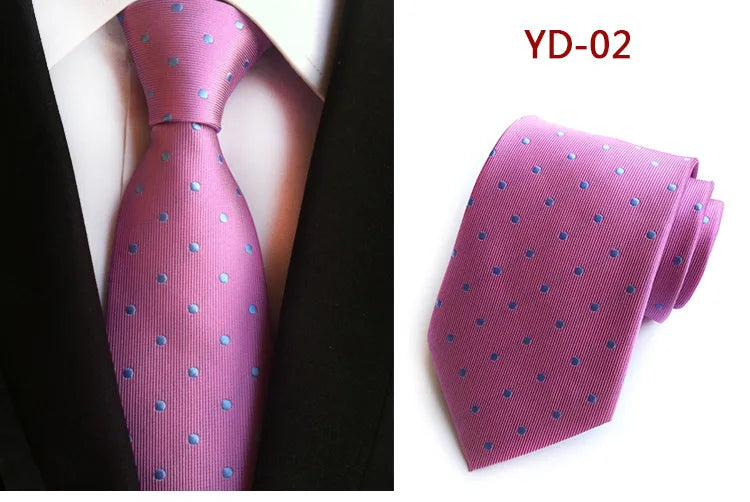 Elegant Polka Dot Silk Tie for Men
