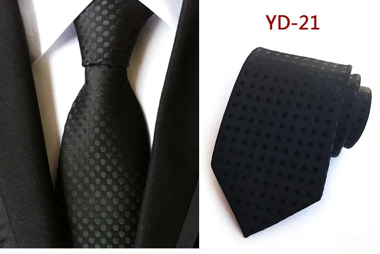 Elegant Polka Dot Silk Tie for Men