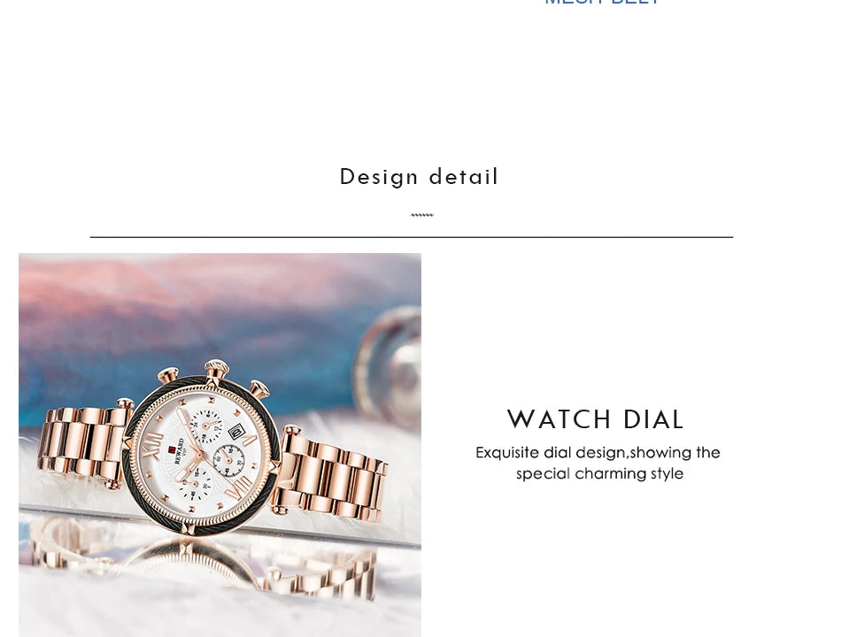 Premium Luxury Women's Quartz Watch - Waterproof & Elegant