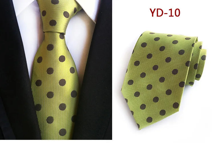 Elegant Polka Dot Silk Tie for Men
