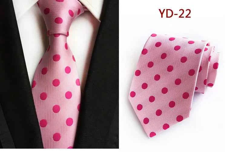 Elegant Polka Dot Silk Tie for Men