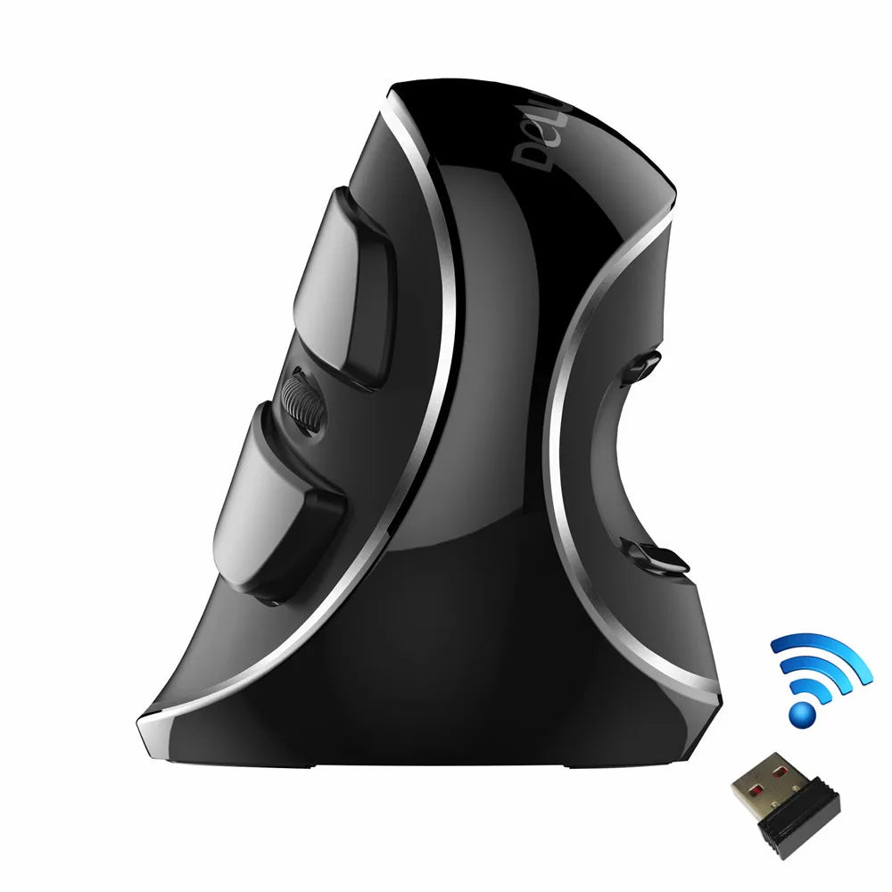 Premium Vertical Gaming Mouse - Ergonomic Wireless/Wired 4000 DPI RGB