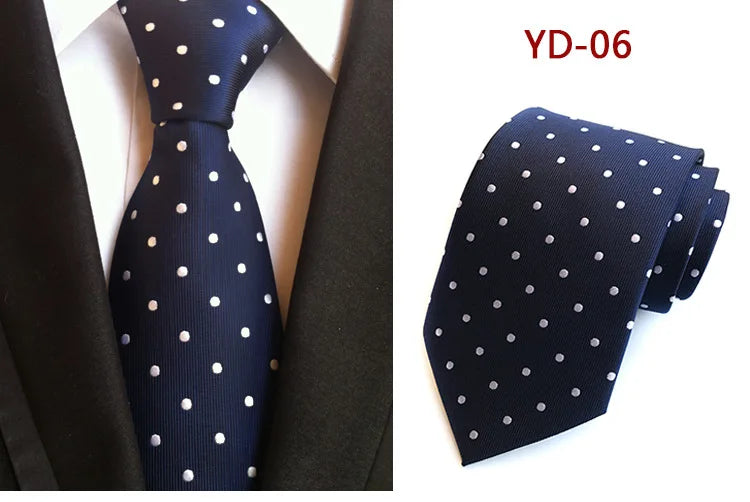 Elegant Polka Dot Silk Tie for Men