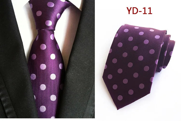 Elegant Polka Dot Silk Tie for Men