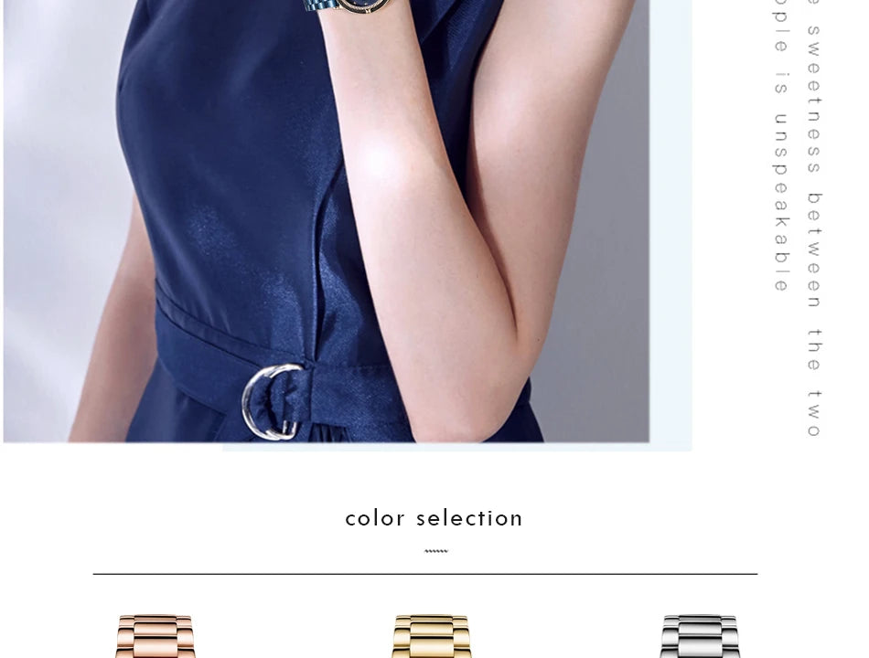 Premium Luxury Women's Quartz Watch - Waterproof & Elegant