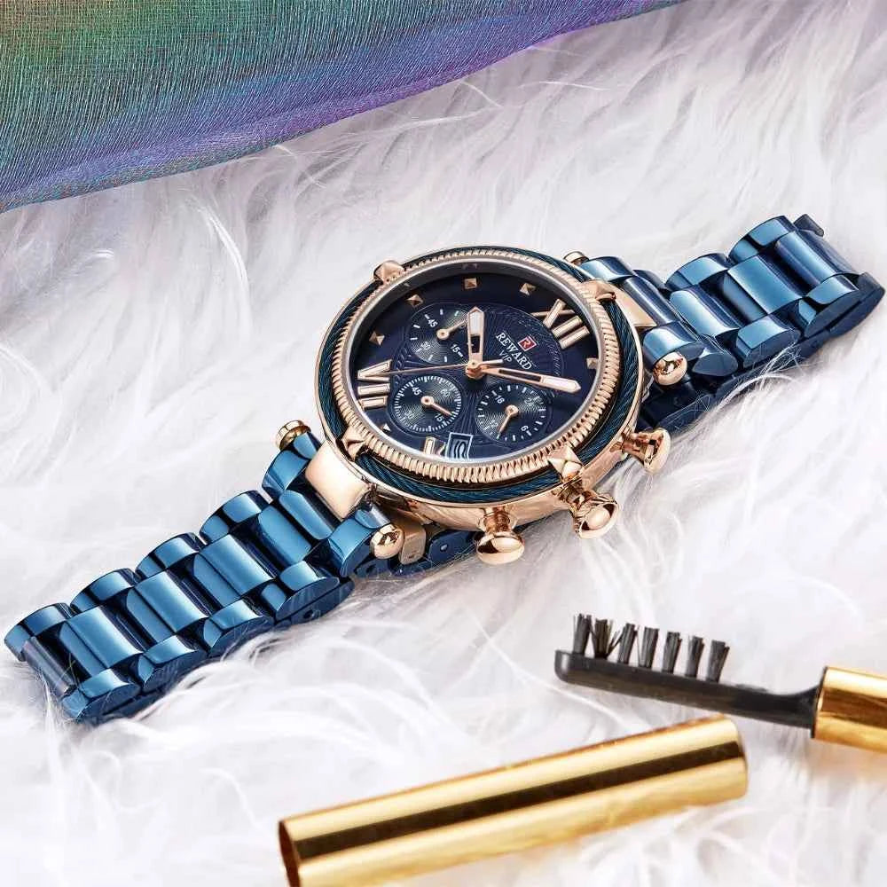 Premium Luxury Women's Quartz Watch - Waterproof & Elegant