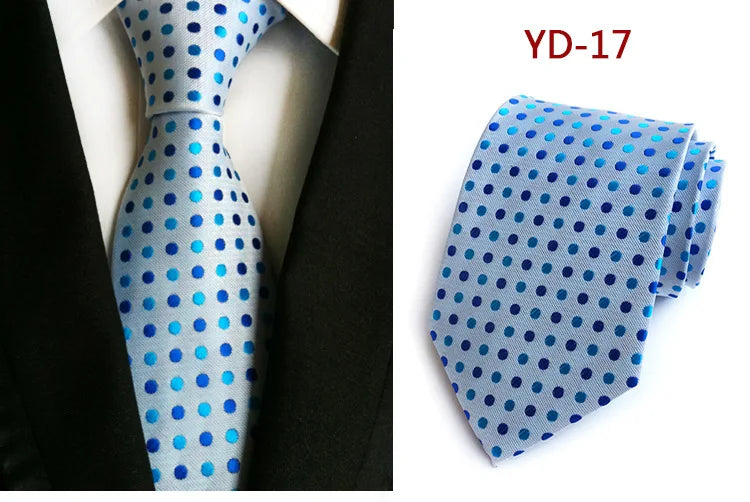 Elegant Polka Dot Silk Tie for Men