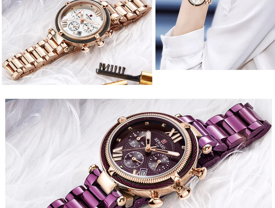 Premium Luxury Women's Quartz Watch - Waterproof & Elegant